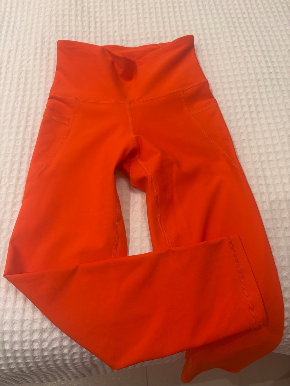 Old Navy Bright Orange High-Waist Girls Leggings